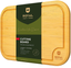 Bamboo Cutting Board with Juice Groove - Kitchen Chopping Board for Meat (Butcher Block) Cheese and Vegetables | Heavy Duty Serving Tray w/Handles (L,15" x 10")