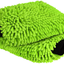 AIDEA Car Wash Mitt Microfiber, 2PK-Scratch & Lint Free, Premium Chenille Microfiber Wash Mitt-Green Regular Size (7.12''X10.14'')