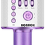BONAOK Bluetooth Wireless Karaoke Microphone,3-in-1 Portable Handheld Karaoke Mic Speaker Machine Birthday Home Party for PC or All Smartphone Q37 (Light Purple)