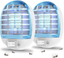 Kaocomo Bug Zappers Indoor Plug in, Electric Fly Zapper Mosquito Killer,Fly Trap with Blue Light for Kitchen,Room,Bedroom Home,Baby,Office 2 Packs