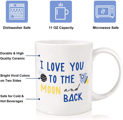 Gifts for Mom Grandma Women Wife Her - 11 Oz Ceramic Coffee Mug - Gifts for Dad Grandpa Husband Boyfriend Girlfriend, Mothers Day Fathers Day Christmas Anniversary Birthday Gifts from Daughter Son