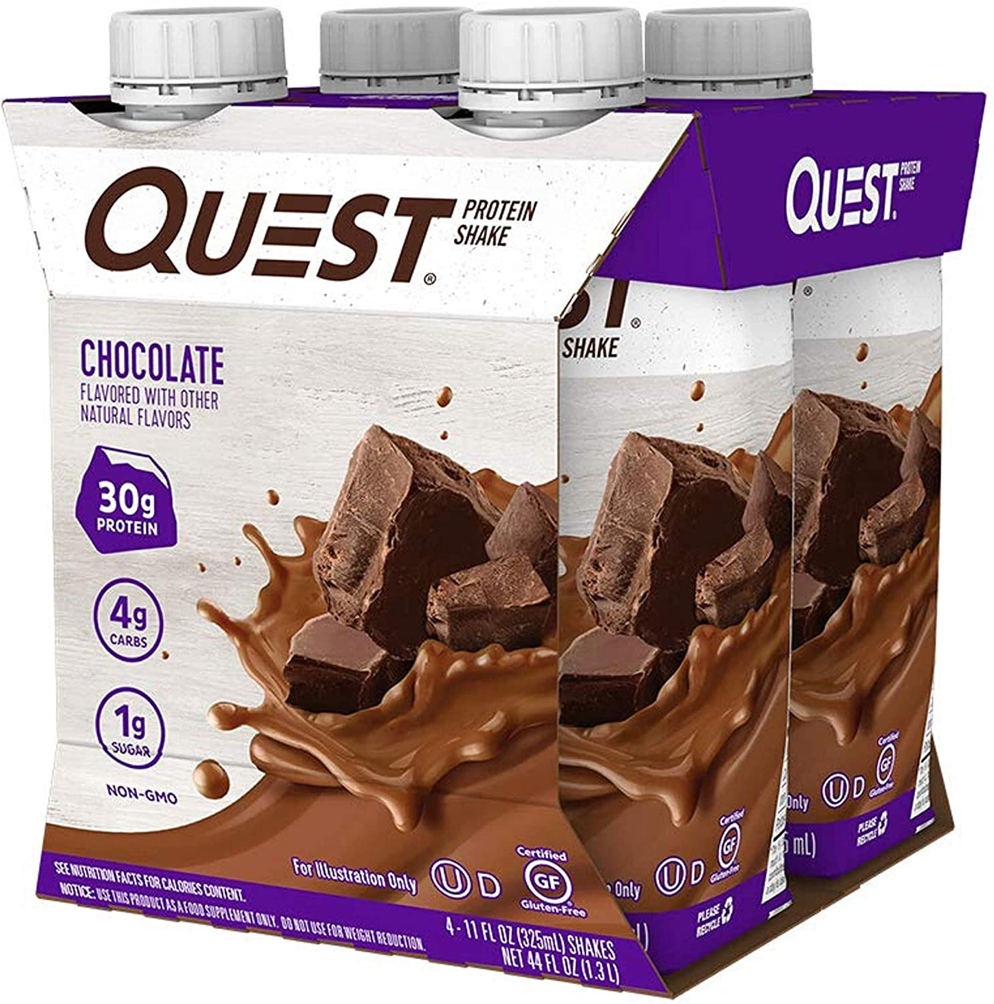 Quest Nutrition Vanilla Protein Shake, High Protein, Low Carb, Gluten Free, Keto Friendly, 12Count