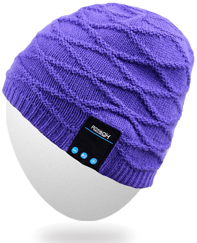 Rotibox Bluetooth Beanie Hat Wireless Headphone for Outdoor Sports Xmas Gifts