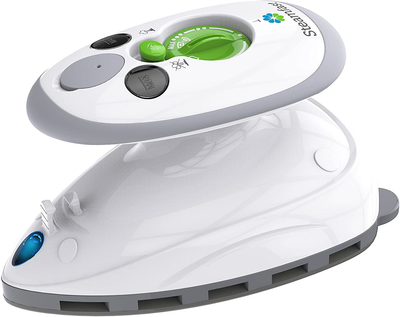 Steamfast SF-717 Mini Steam Iron with Dual Voltage, Travel Bag, Non-Stick Soleplate, Anti-Slip Handle, Rapid Heating, 420W Power, White