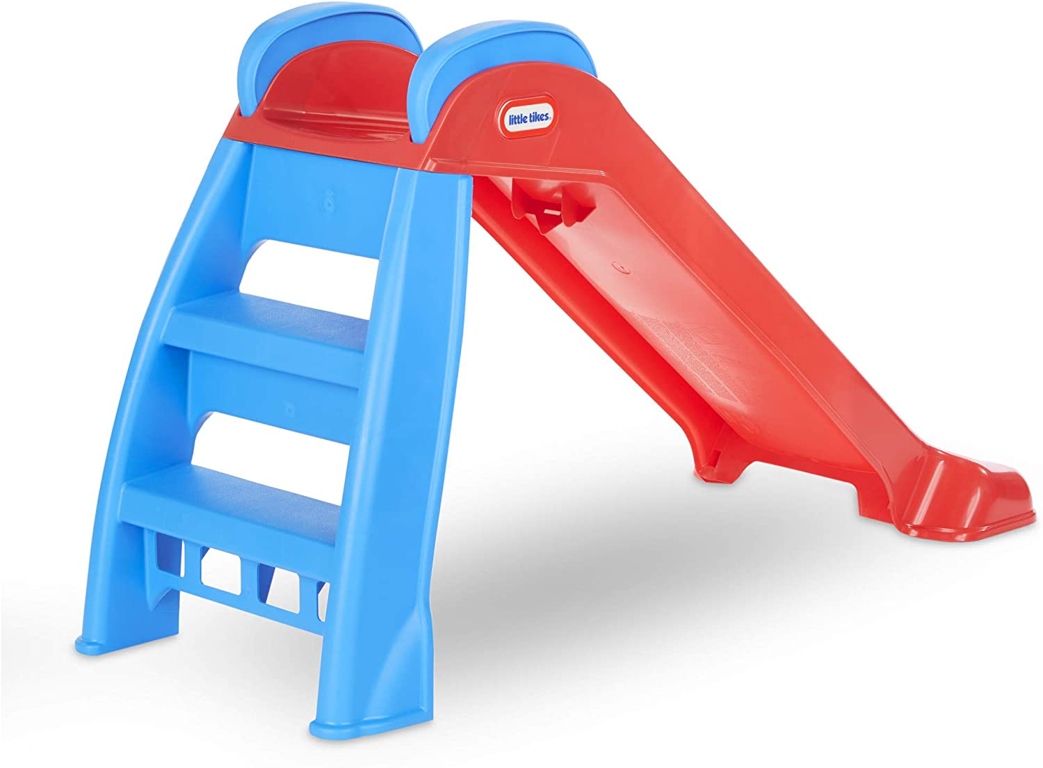 Little Tikes First Slide Toddler Slide, Easy Set Up Playset for Indoor Outdoor Backyard, Easy to Store, Safe Toy for Toddler, Slip And Slide For Kids (Red/Blue)