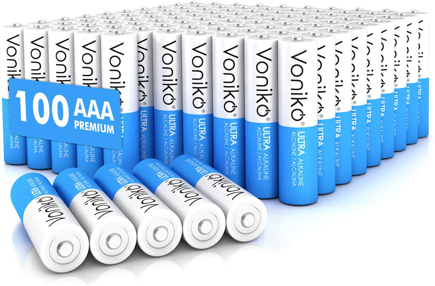 Premium Grade AAA Batteries Alkaline Triple a Battery - Ultra Long-Lasting, Leakproof 1.5V Batteries - 10-Year Shelf Life