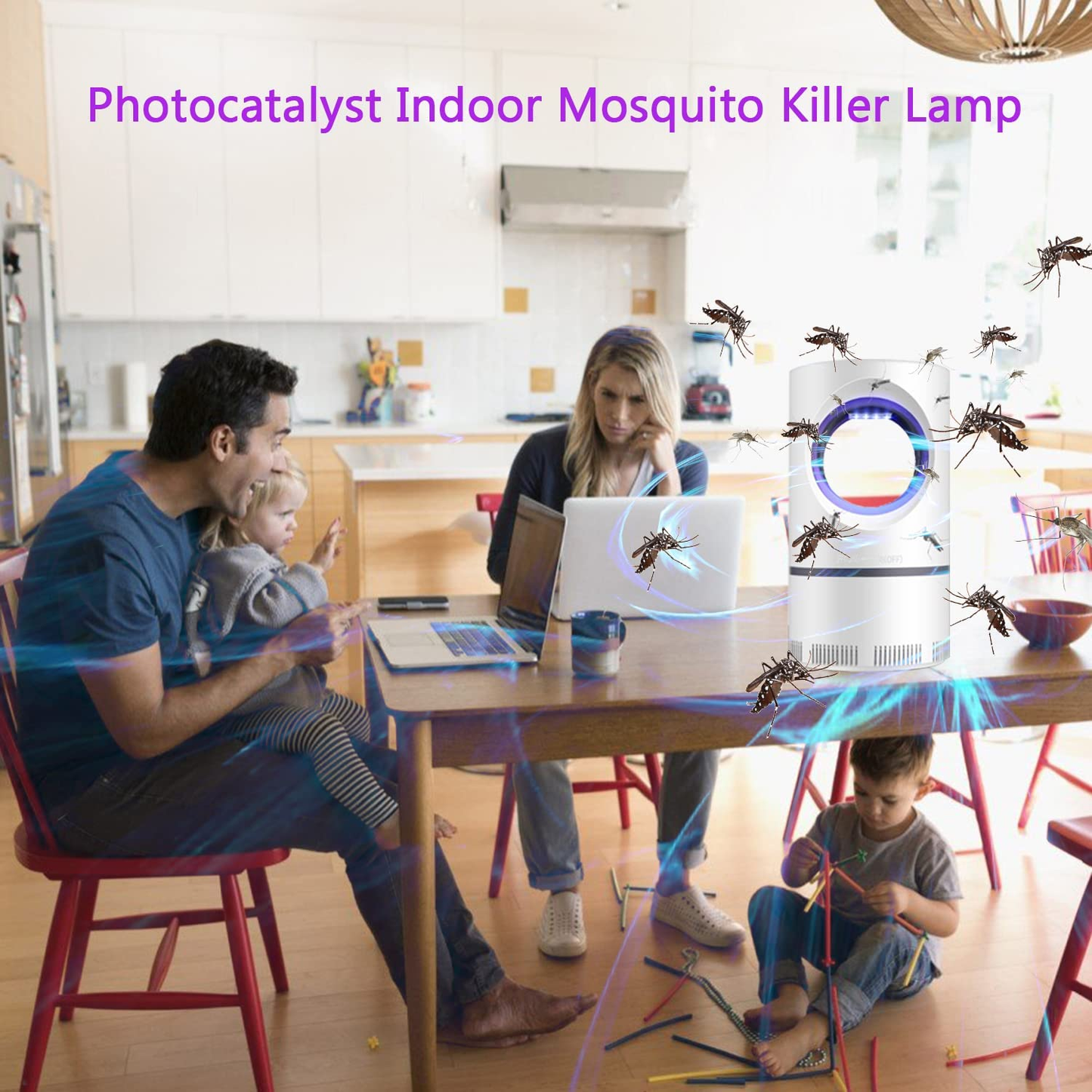 Mosquito Killer - Mosquito Trap with USB Power Supply, Mosquito Zapper Indoor Bug Zapper Lamp