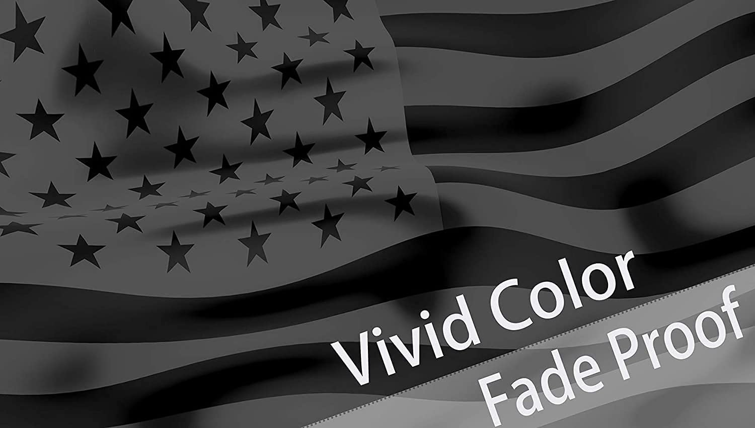 Black American Flag 3X5 Ft Black USA Flag, Brass Grommets Black American Flags, Durable & Fade Resistant Black US Flag for All Weather, Outdoor Fly American Black Flag, Car, Farm