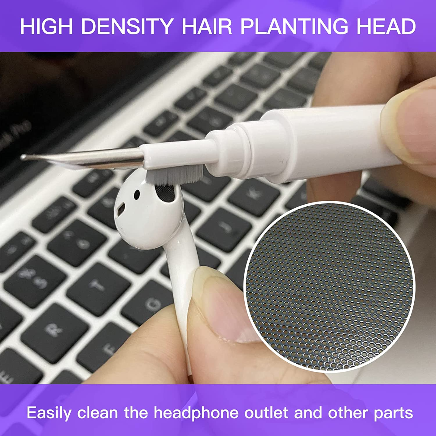 Bluetooth Earbuds Cleaning Pen, Multifunction Airpod Cleaner Kit for Wireless Earphones Bluetooth Headphones Charging Box Accessories, Computer, Camera and Mobile Phone.