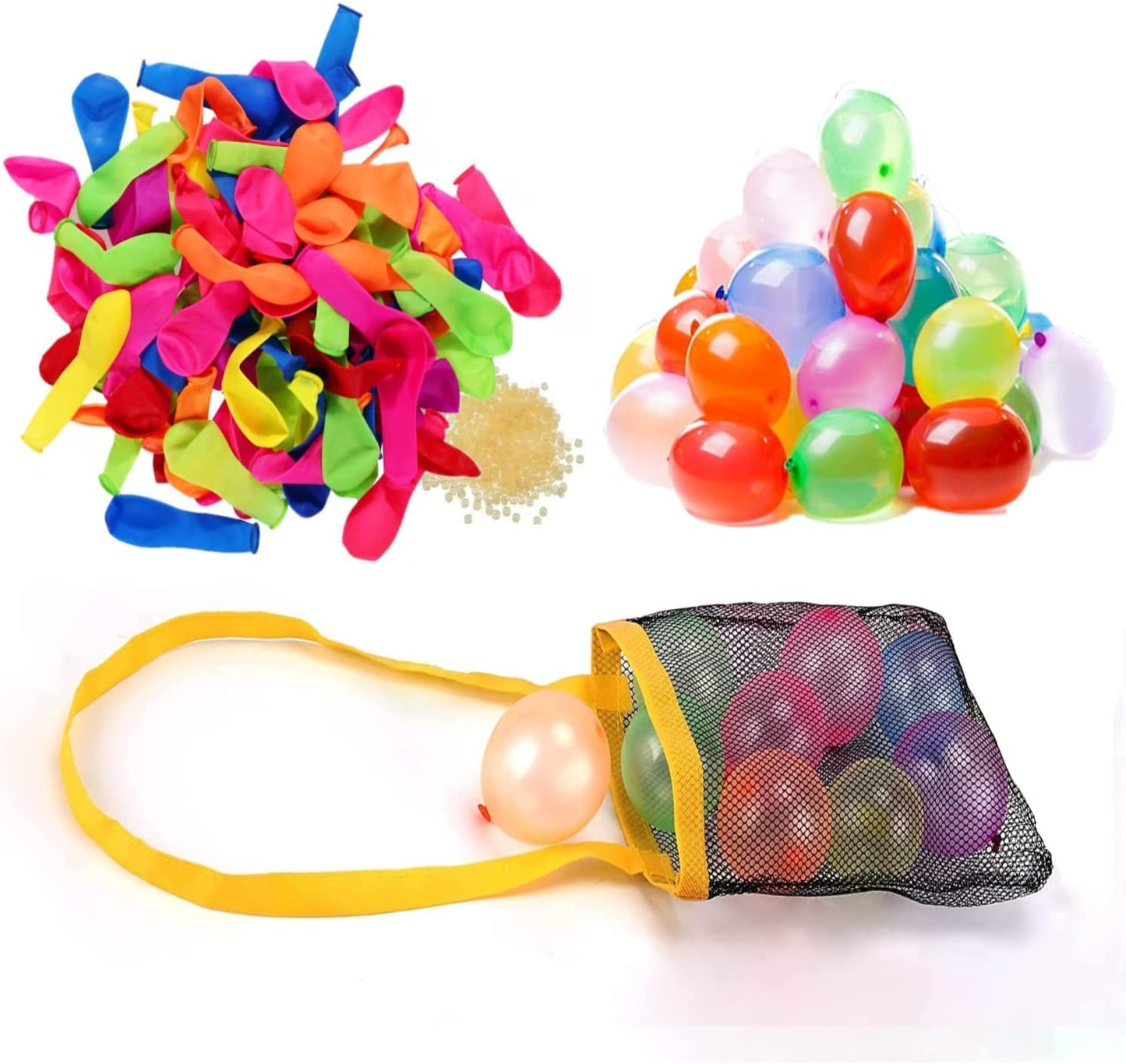 Water Balloons for Kids Boys & Girls Adults, 290 Balloon Total with Refill Hose Nozzle for Outdoor Summer Fun Swimming Pool Splash Party Backyard Water Toy