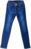 Women's Totally Shaping Slim Straight Jeans Multi Button Classic Lightweight Jeans