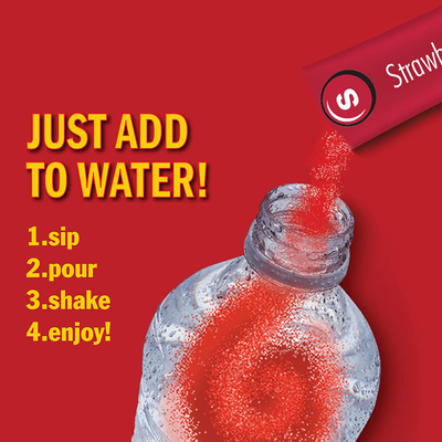 Skittles Zero Sugar Low Calorie Singles to Go Bulk Variety Pack Drink Mix, 4 Fruity Flavors: Strawberry, Orange, Green Apple and Grape, Assortment, 80 Count