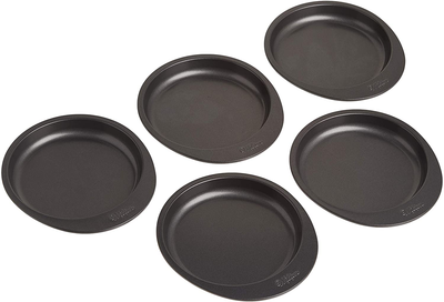Wilton Easy Layers 5-Piece Layer Cake Pan Set, 6-Inch x .75-Inch