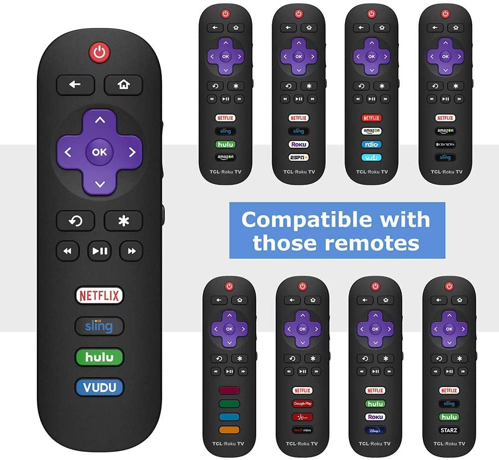 Angrox Remote Control Applicable for TCL Roku TV Remote All TCL Roku Smart LED TVs