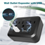 Smart Power Strip Wall Outlet Extender with 2 USB Ports, Surge Protector Wall Charger, Multi Outlet Plug Suitable for Travel, Home, Office