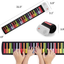 Hami Roll up Piano Portable Electronic Piano for Beginners and Kids ，49 Keys Colorful Flexible Kid'S Foldable Roll up Educational Electronic Digital Music Piano Keyboard with Recording