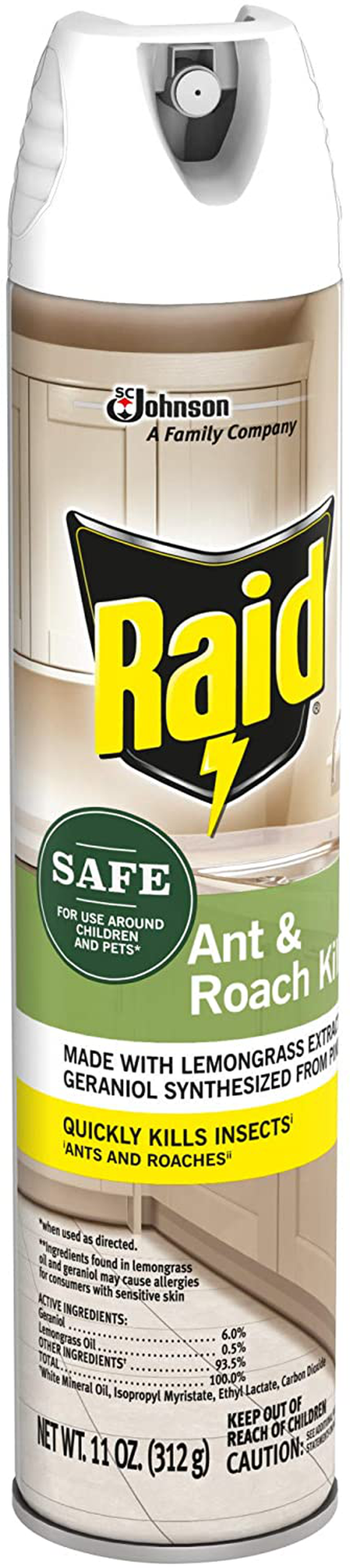 Raid Ant and Roach Killer, Aerosol Spray with Essential Oils (1)