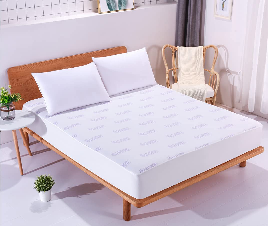 COMFORT LAB - Premium Bamboo Mattress Protector and Pad (Bamboo, King)