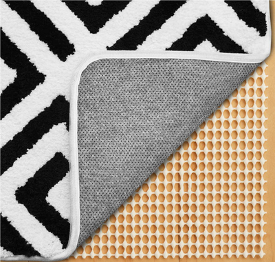 Gorilla Grip Original Extra Strong Rug Pad Gripper, Made in USA, Thick Slip and Skid Resistant Pads for Area Rugs on Hard Floors, Under Carpet Mat Cushion and Hardwood Floor Protection, 2x3 FT