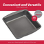Good Cook 04017 786173391991 8 Inch x 8 Inch Square Cake Pan, 8 x 8 Inch, Grey