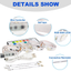 PANGTON VILLA Led Strip Lights 14.3 Feet for 65-75in Tv, USB Backlight Kit with Remote 16 Color 5050 RGB Bias Mood Lamp for Bedroom, Room HDTV, ft, 14