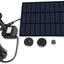 Sunlitec Solar Fountain with Panel Water Pump for Bird Bath Solar Panel Kit Outdoor Fountain for Outdoor Small Pond, Patio Garden and Fish Tank