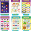 20 PCS Educational Posters for Toddlers and Kids, Educational Wall Posters & Charts Include ABC Poster, Number, Shape, Color and More ( 16.5 * 11 Inch)