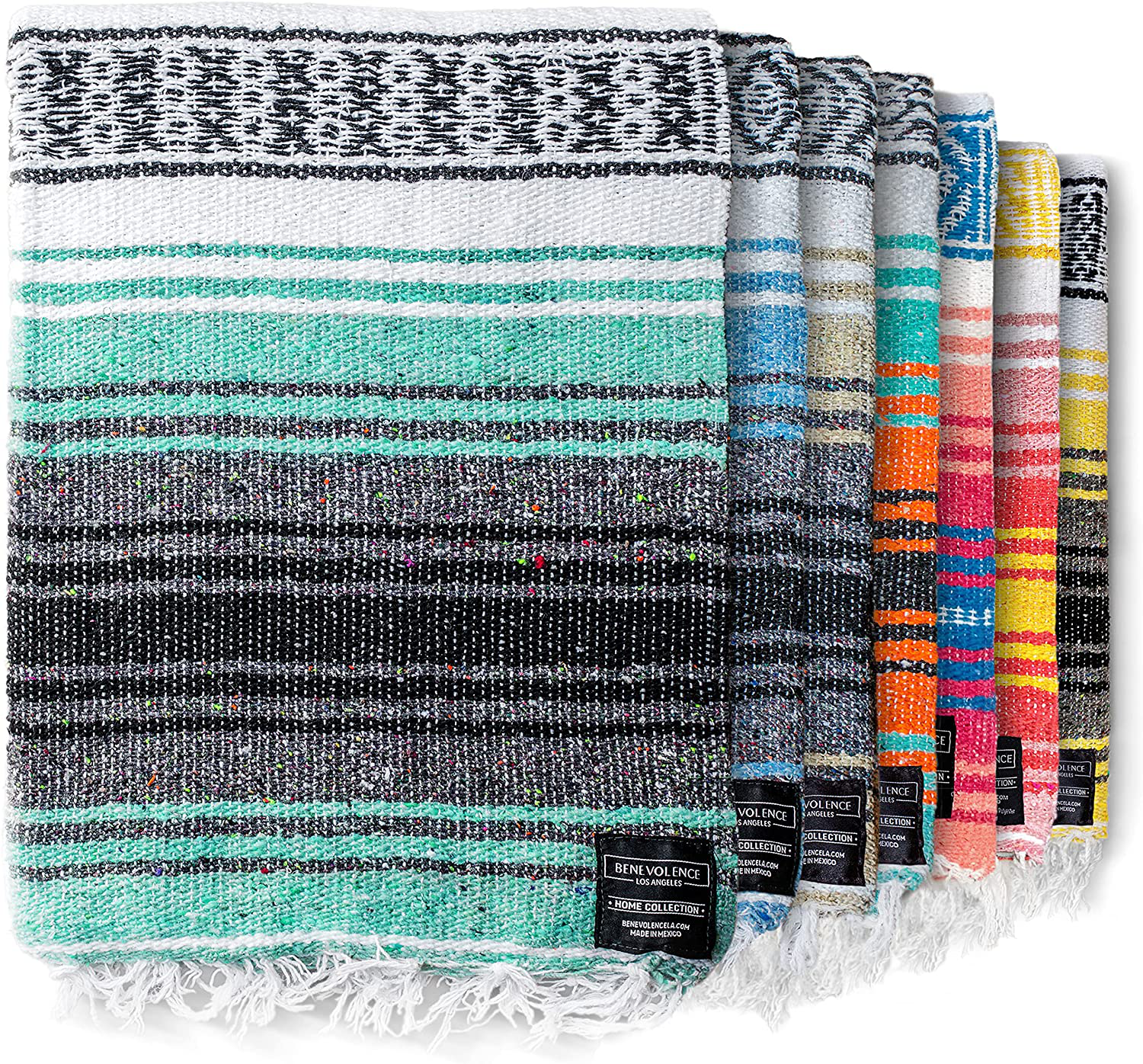 Authentic Mexican Blanket - Park Blanket, Handwoven Serape Blanket, Perfect as Beach Blanket, Picnic Blanket, Outdoor Blanket, Yoga Blanket, Camping Blanket, Car Blanket, Woven Blanket
