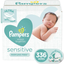 Baby Wipes, Pampers Sensitive Water Based Baby Diaper Wipes, Hypoallergenic and Unscented, 6 Pop-Top Packs, 336 Total Wipes (Packaging May Vary)