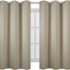 LEMOMO Beige Thermal Blackout Curtains/52 x 63 Inch/Set of 2 Panels Room Darkening Curtains for Bedroom