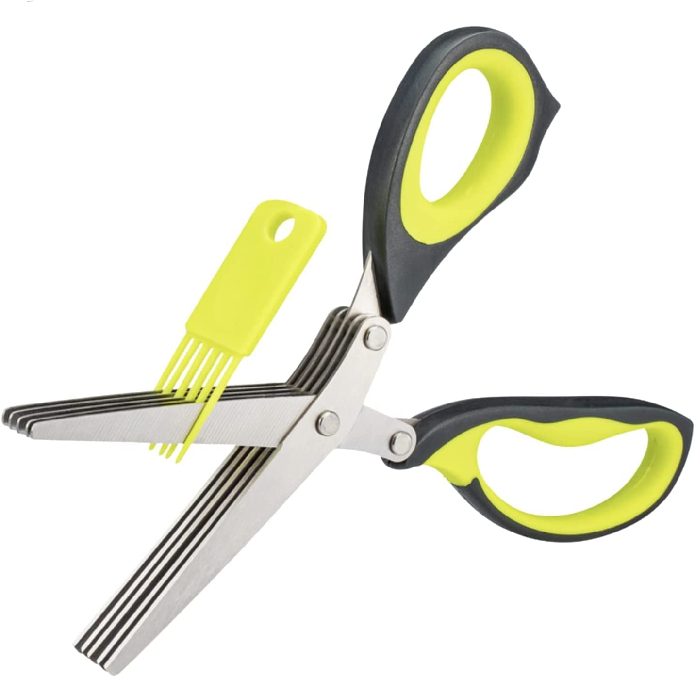 Herb Scissors with 5 Blades - Herb Cutter,Chopper - Shredder Scissors
