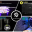 PANGTON VILLA Led Strip Lights 14.3 Feet for 65-75in Tv, USB Backlight Kit with Remote 16 Color 5050 RGB Bias Mood Lamp for Bedroom, Room HDTV, ft, 14