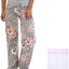 iniber Women's Comfy Pajama Pants Casual Lounge Pant Wide Leg Stretch Drawstring Palazzo with Laundry Bag