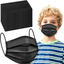 100 Pcs Disposable Face Masks, Black Disposable Face Masks, 3 Layer Black Face Mask