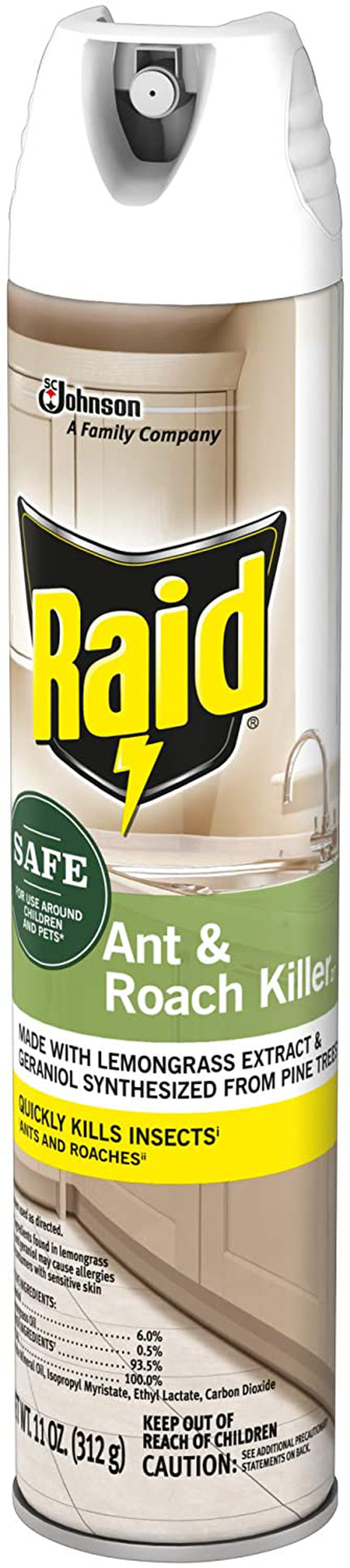 Raid Ant and Roach Killer, Aerosol Spray with Essential Oils (1)