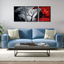 Wieco Art Large Size Framed Art Canvas Art Prints Wall Art the Cloud Tree Abstract Pictures Paintings for Bedroom Home Office Decorations Contemporary Artwork 3 Panels Black Frames