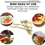 3.5 inch Bamboo wood wooden Paddle Picks Skewers Toothpicks for Cocktail，Appetizers，Fruit，Sandwich，Barbeque Snacks.More Size Choices 3.5''/ 4.7''/ 7''/ 10'' (Pack of 100)