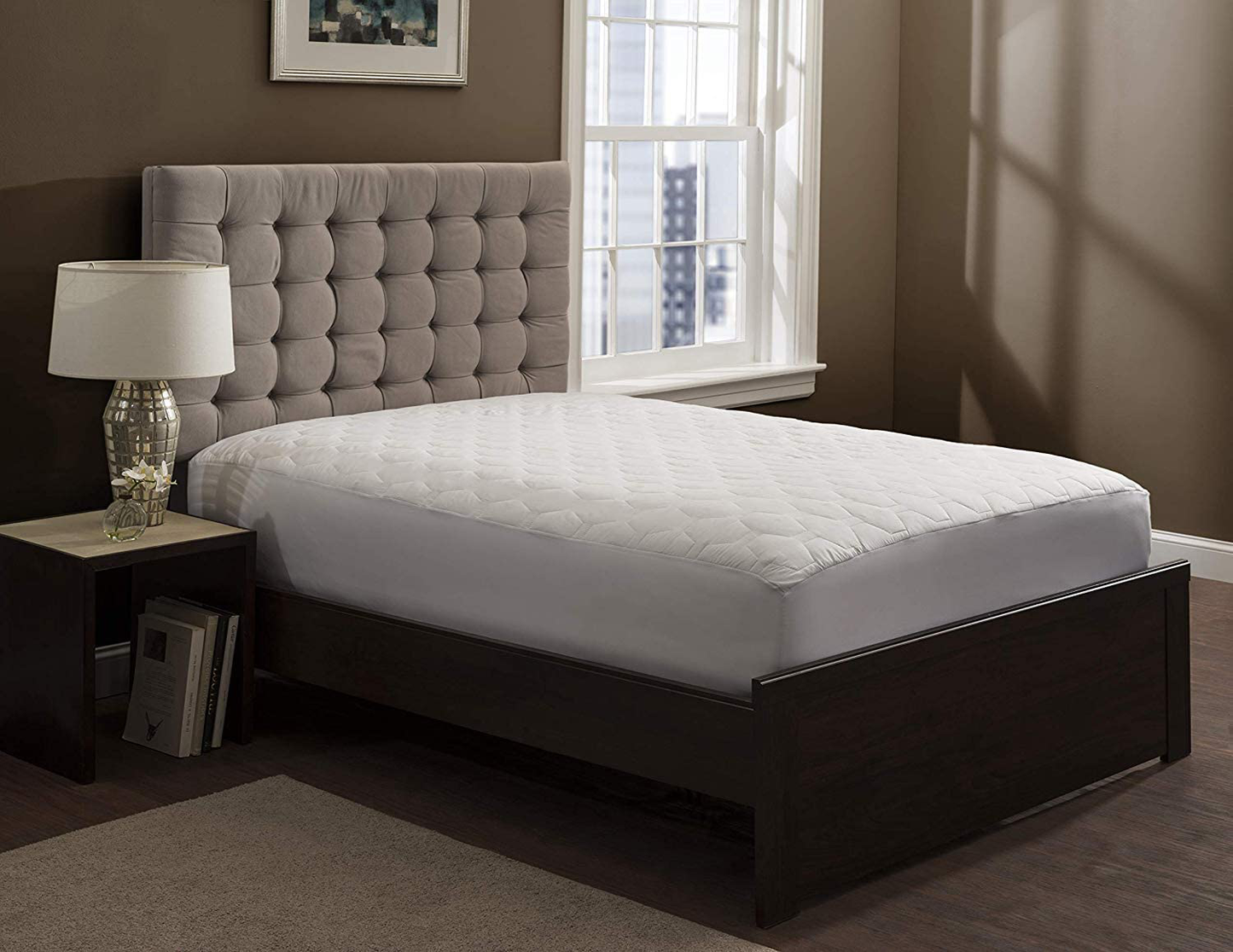The Grand Mattress Pad Cover - Fitted Deep Pockets, Only Quality Fabrics Used & Breathable - Suitable for Cot (33"x75")