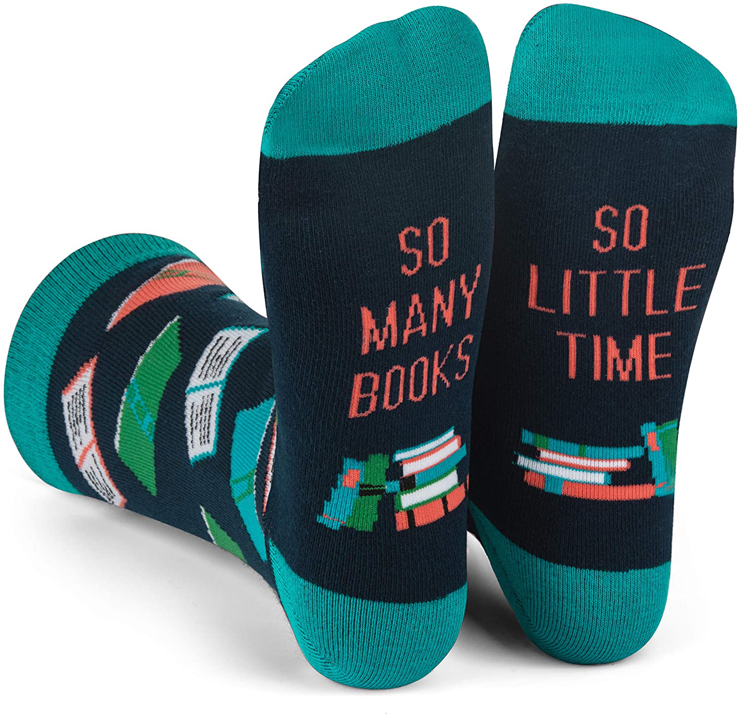 Funny Nerd Socks - Gift for Teachers, Students, Book Lovers, Math, Science Geeks