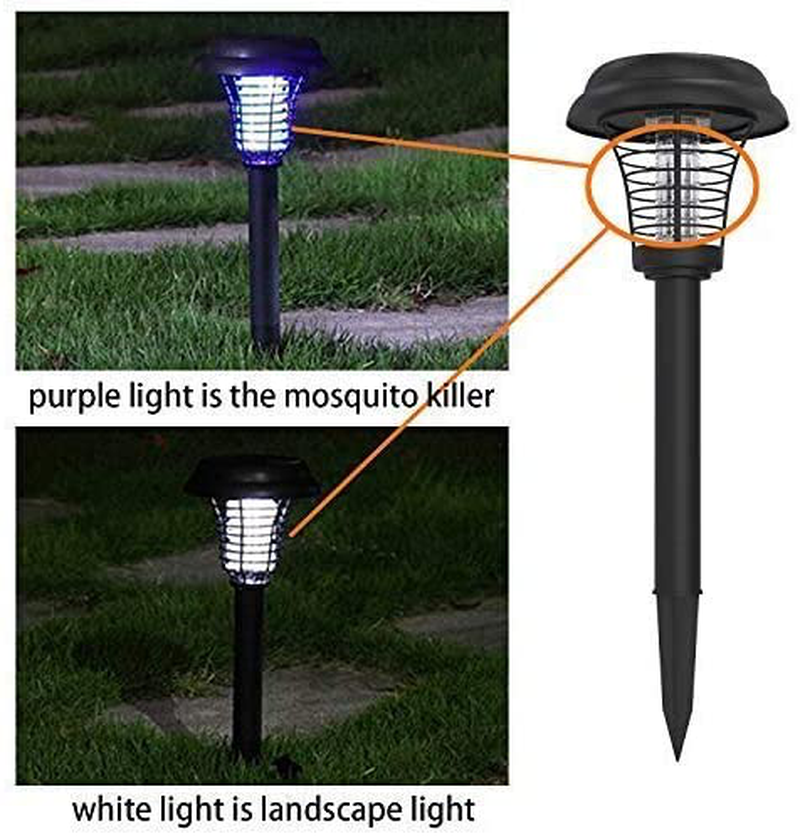 2Pcs Solar Powered Bug Zapper