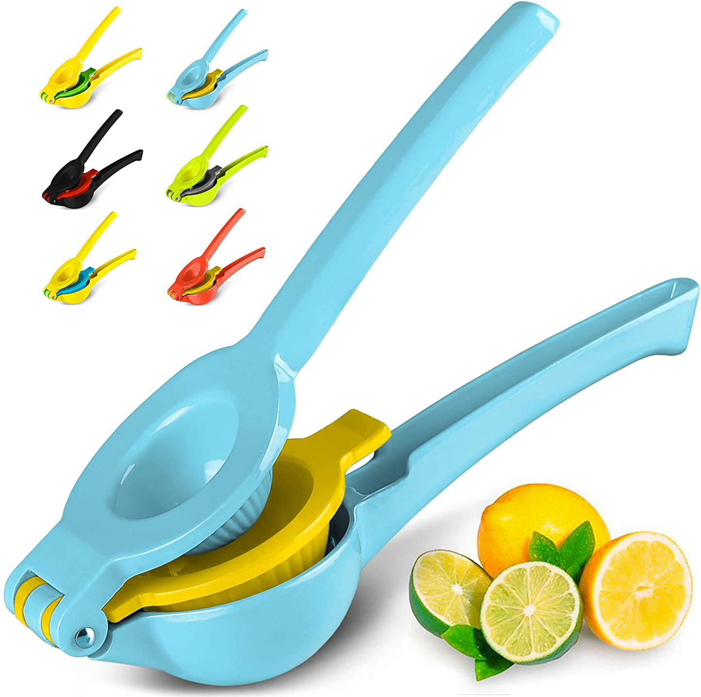 Zulay Premium Quality Metal Lemon Lime Squeezer - Manual Citrus Press Juicer 