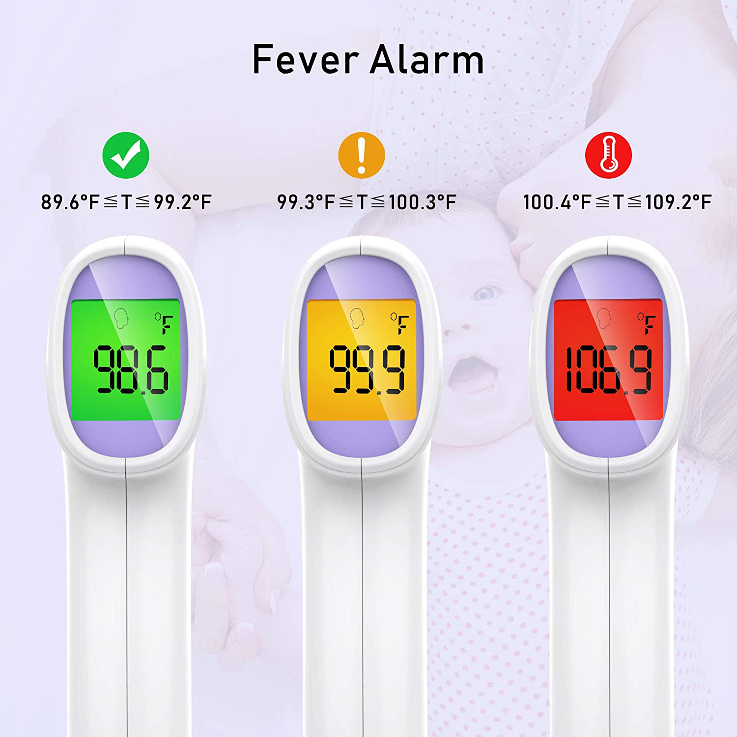 Touchless Thermometer for Adults, Forehead Thermometer and Object Thermometer 2 in 1 Dual-Mode Thermometer with Fast Accurate Results