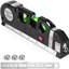Laser Level Tool, Multipurpose Laser Level Kit Standard Cross Line Laser Level Laser Line Leveler Beam Tool with Metric Rulers