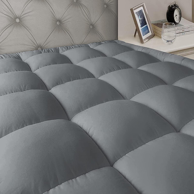 JEAREY Full Mattress Pad Cover Stretches up 8-21" Deep Pocket - Cooling Overfilled Quilted Fitted Mattress Topper Pillowtop with Snow Down Alternative