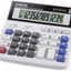 Calculator, ONXE Standard Function Scientific Electronics Desktop Calculators, Dual Power, Big Button 12 Digit Large LCD Display, Handheld for Daily and Basic Office (White)