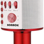 BONAOK Wireless Bluetooth Karaoke Microphone,3-in-1 Portable Handheld Mic Speaker Machine Birthday Home Party for PC or All Smartphone(Q37 Red)