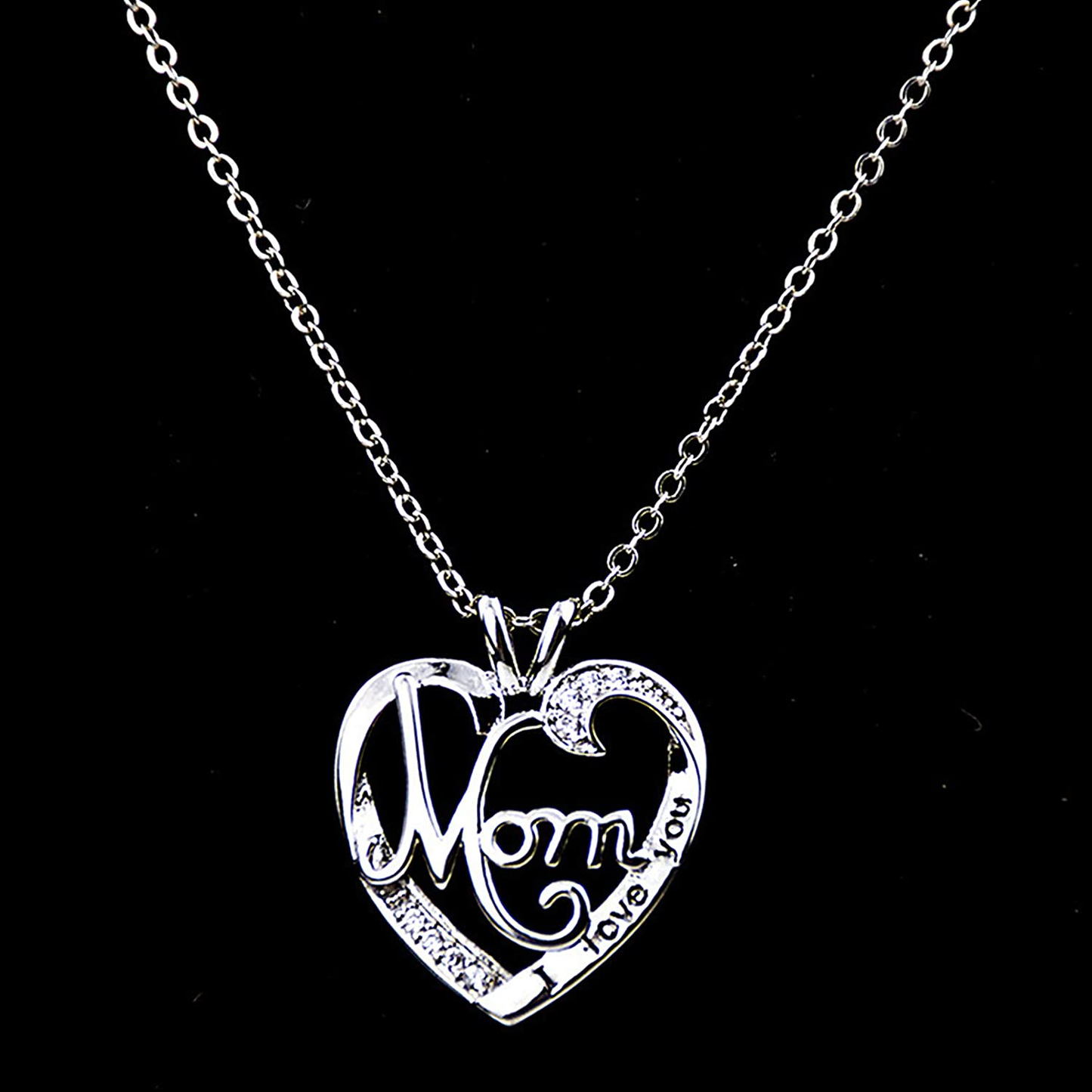 Mother Necklace Gift Heart Mom Necklace for Women Love You from Daughter Son Mother Engraved Birthstone Pendant Novelty Women Jewelry for Birthday, Mother’S Day, Christmas, Thanksgiving, Wedding