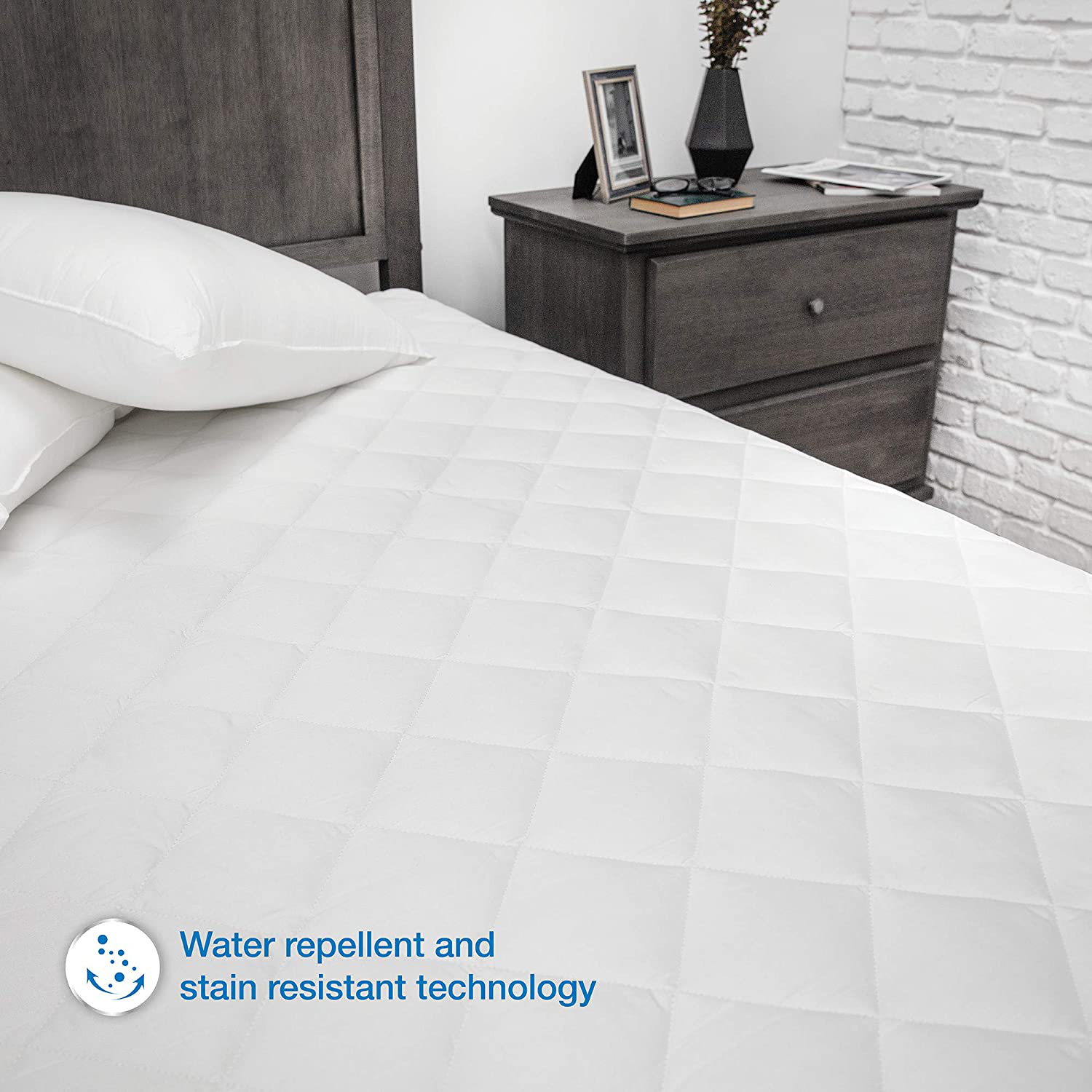 SensorPEDIC Coolmax 300 Thread Count Full Mattress Pad, White