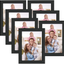 Giftgarden 4x6 Picture Frames Set of 7, Multi 4 by 6 Photo Frame for Wall or Tabletop Display, Black