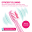 Toothbrush Replacement Heads - 7X More Plaque Removal, 3D Curved Soft Bristles, Comfortable & Efficient Clean Teeth, Perfect for Kid Small Mouth